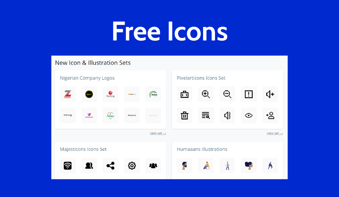 Get 100 000+ Icons and Illustration Sets For Free