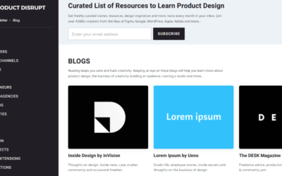 Product Disrupt – Curated List of Resources to Learn Product Design
