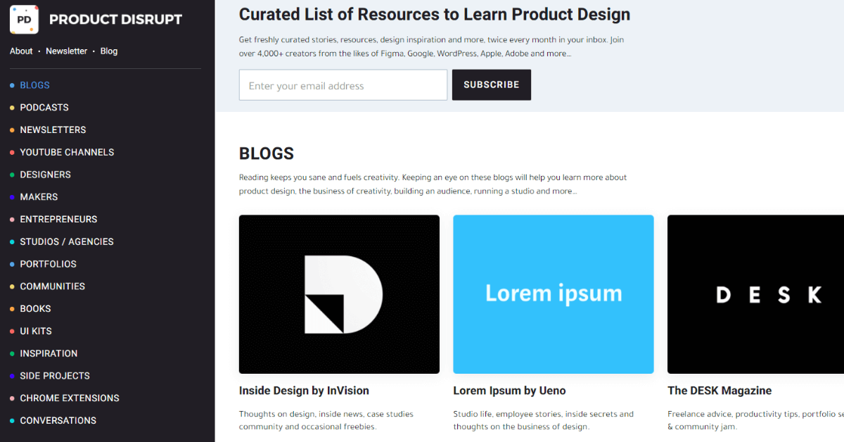 Product design resources
